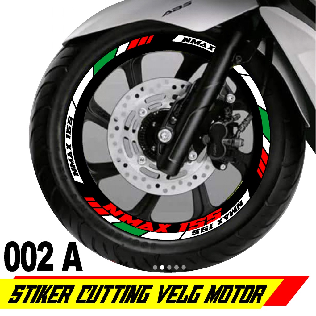 Stiker Velg Motor - Stiker Pelek Motor ring 14/12 inchi,,  fosfor/nyala/cutting stiker - 002