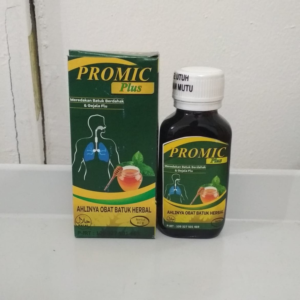 Promic Plus Obat Herbal Batuk Batuk Berdahak Dan Gejala Flu Shopee Indonesia