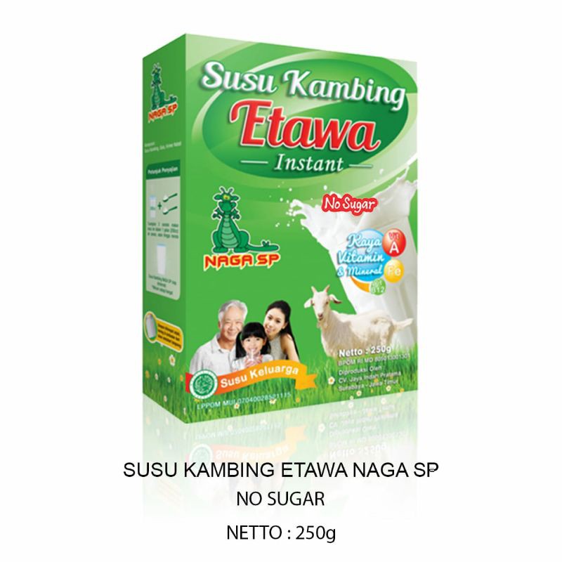 

susu kambing etawa naga sp (no sugar)