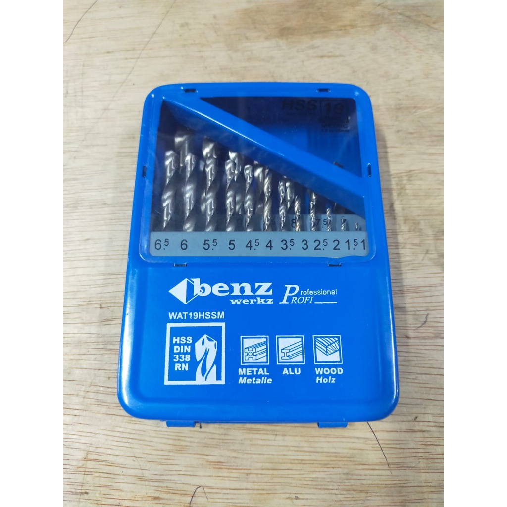 MATA BOR BESI SET 25 PC DRILL BIT BENZ MURAH