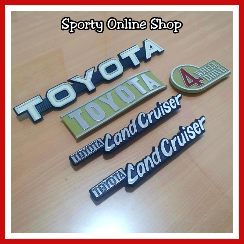 Emblem Set Toyota Lancruiser Hardtop 2F Fj Bj Series