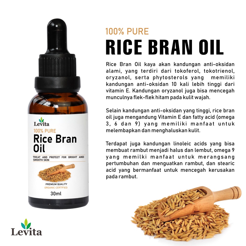 Levita Rice Bran Oil Minyak Bekatul Organic