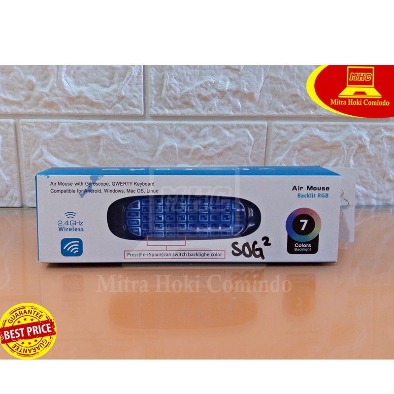 Mouse C120 Backlit Seven Colors Mini Keyboard Wireless