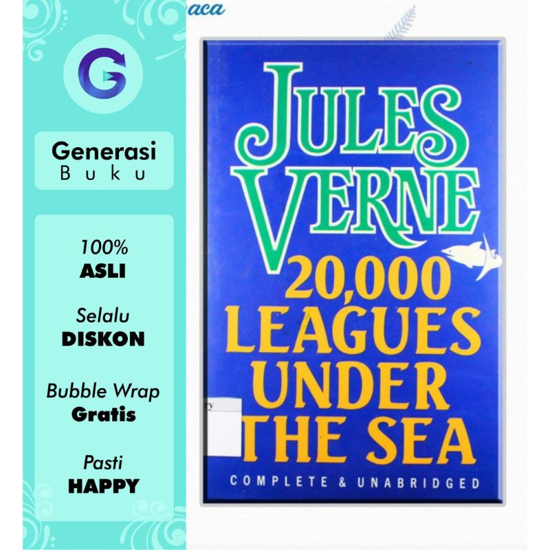 20.000 Leagues Under The Sea by Jules Verne - Buku Impor BPS