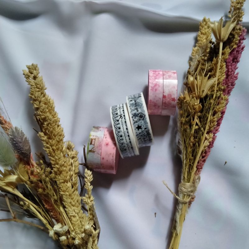

[ SISA GUDANG ] Masking Tape / Selotip / Crystal Tape / Lakban Bermotif