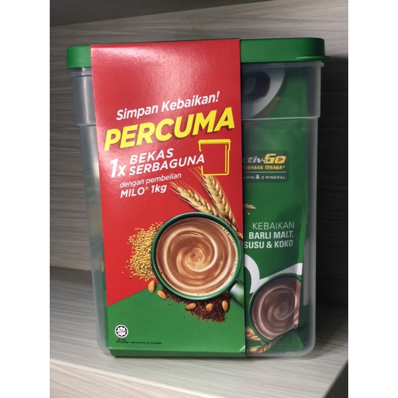 Milo Activ-Go Malaysia (1Kg) free toples