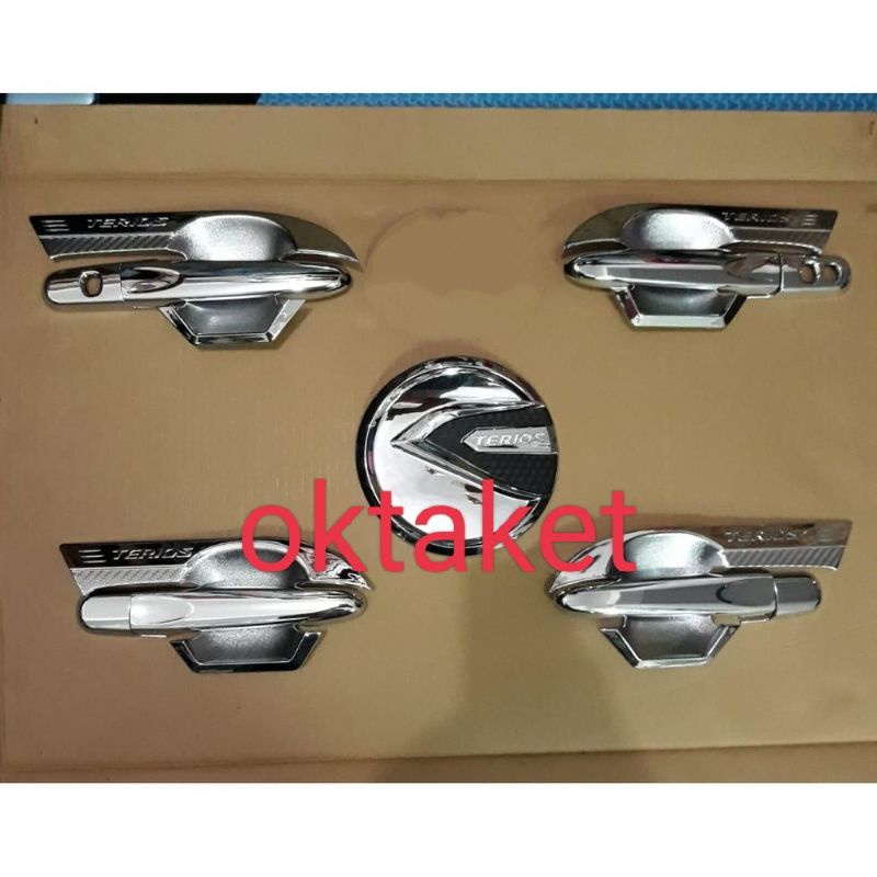 Paket outer handle tank cover all new Rush Terios  2018-2022 gr sport Elegant Chrome