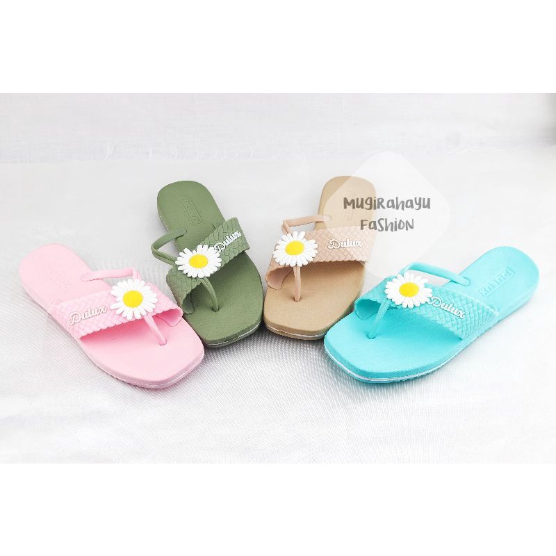 Sandal Wanita Dulux 325B - Sendal Jepit Cewek Kembang