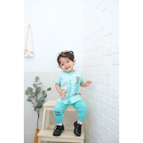 Setelan Baju Koko Anak Laki Laki Umur 0 1 2 Tahun Lucu Model Terbaru Kualitas Premium Lebaran