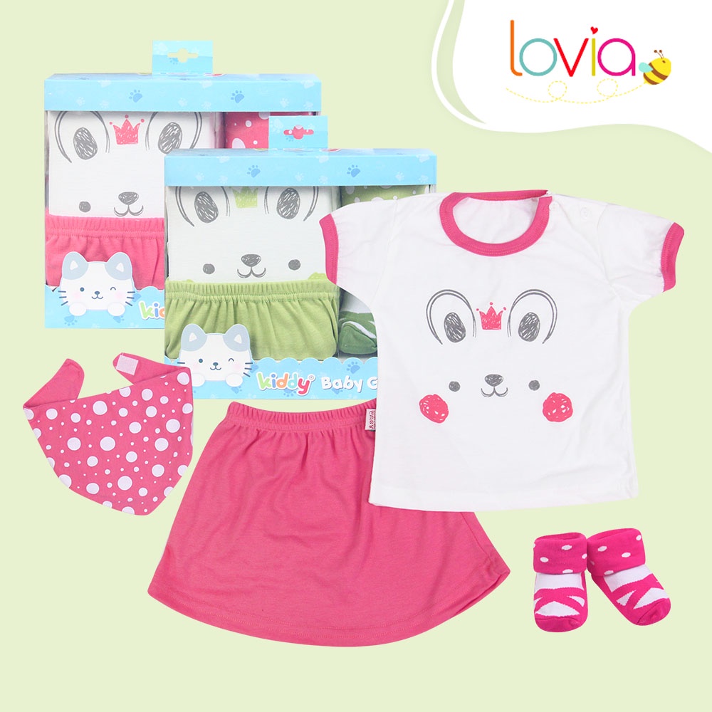 Kiddy Baju Set Bayi Dengan Box / Setelan Baju Bayi Dan Anak Komplit