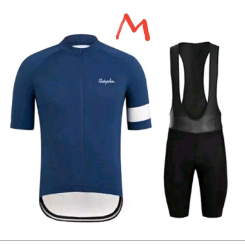 Rapha Jersey set celana BIB Baju seragam sepeda pants