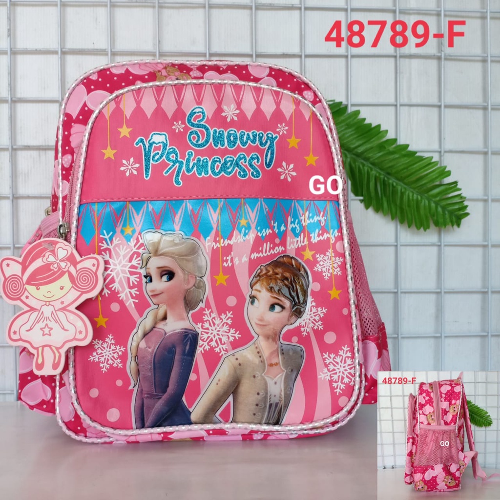 gos TAS RANSEL ALTO ANAK Karakter Snowy Princess FROZEN Tas Sekolah Anak Perempuan