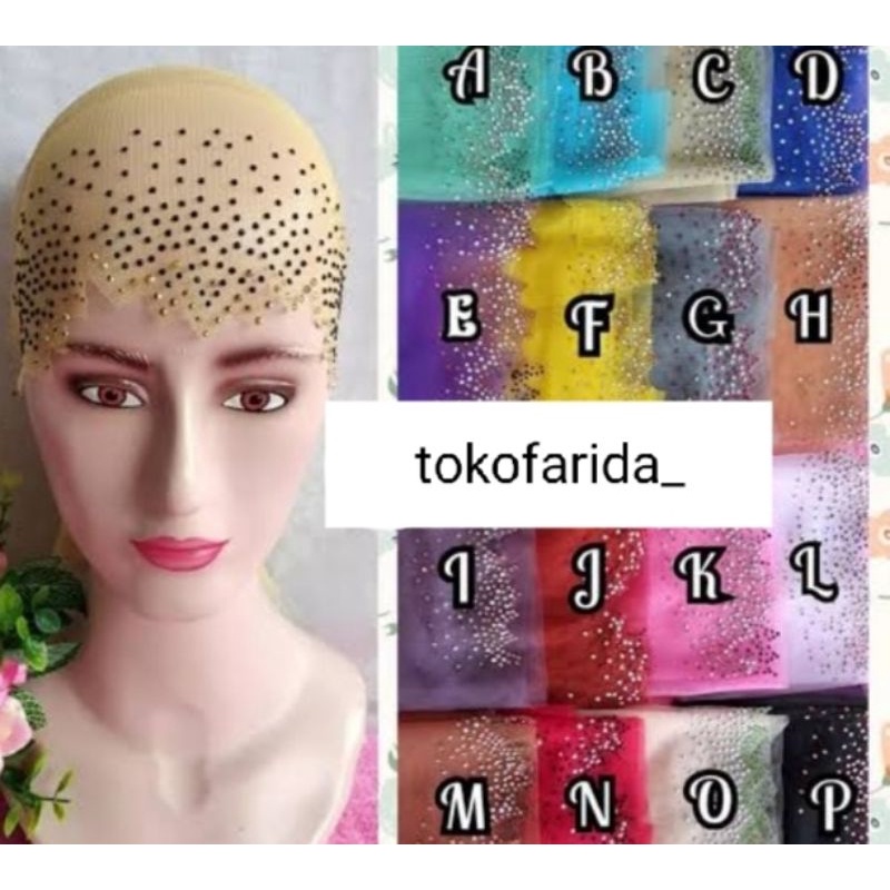 INNER PESTA GLITER/ INNER HIJAB/DALEMAN KERUDUNG/CIPUT PESTA