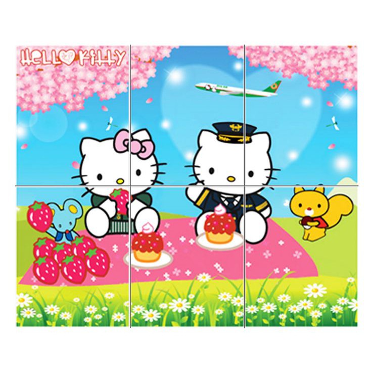 KERAMIK PANEL ASTER DONALD HELLO KITTY SPONGE BOB BANGAU ARWAN 6x20x25