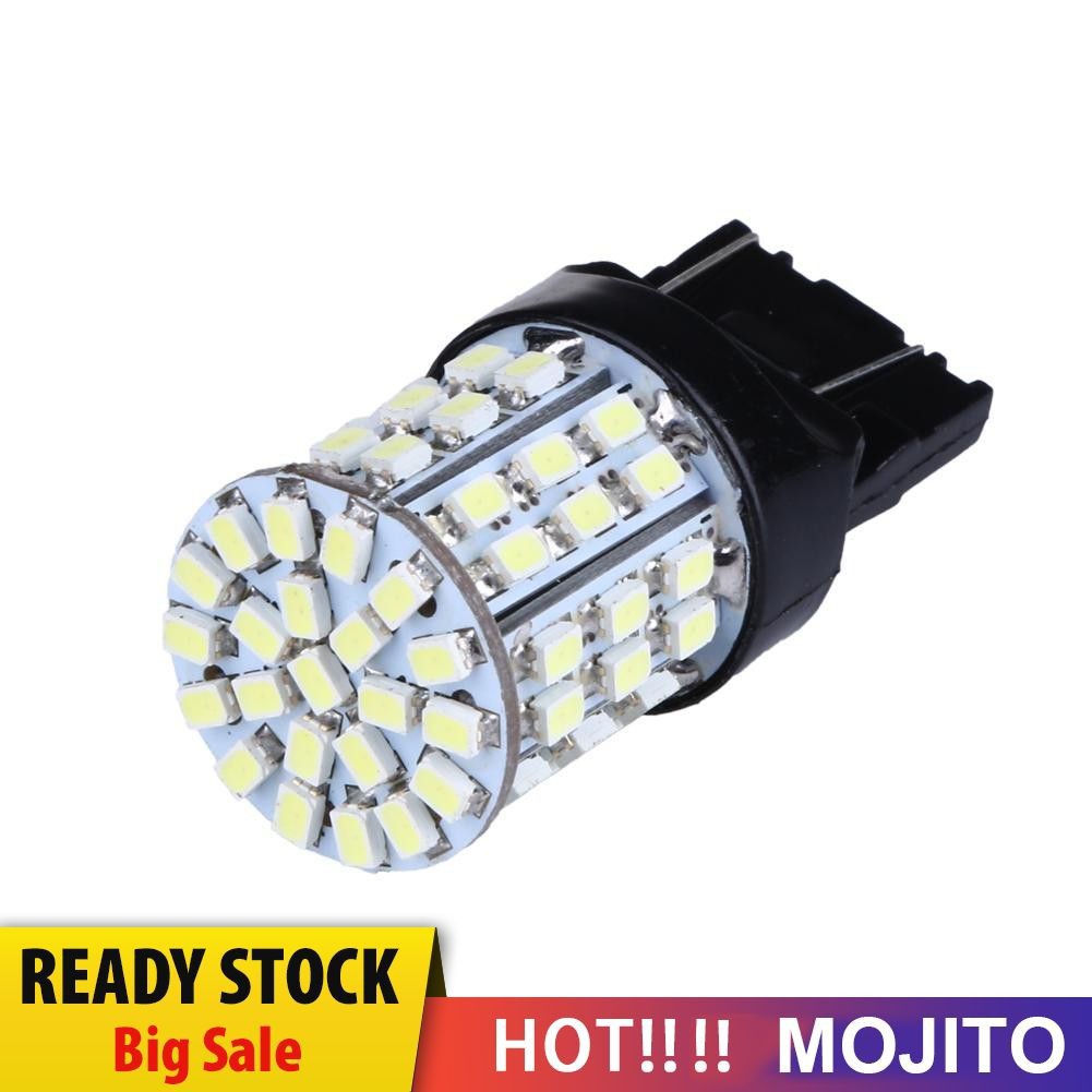 MOJITO 2PCS T20 W21W 7443 7440 LED 64-SMD 1206 Tail Stop Brake Light Bulb Lamp