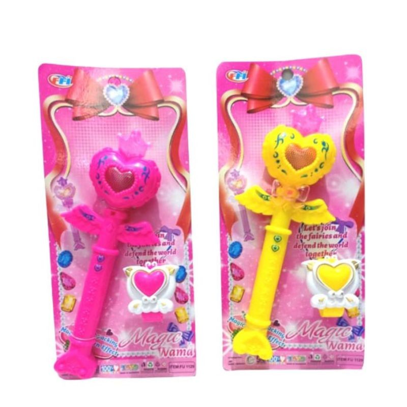 Mainan Tongkat Princess Dan Jam Tangan Magic (Musik &amp; Led) FU1129