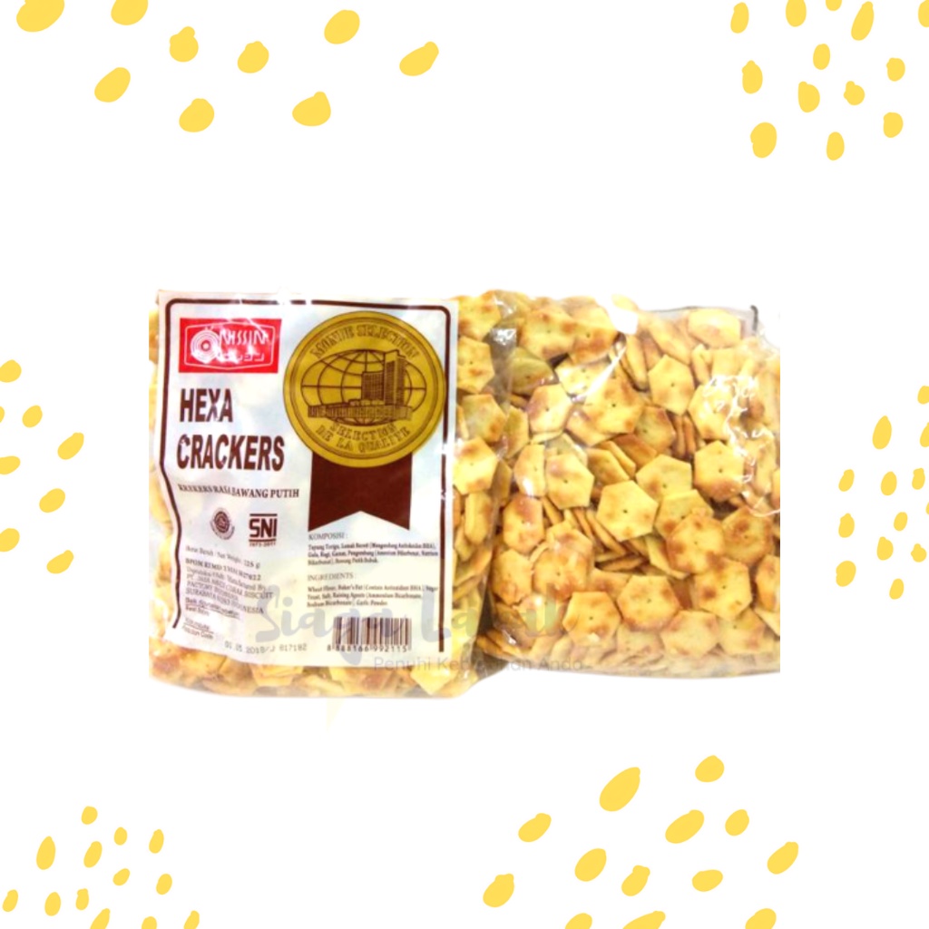 Hexa Crackers Nissin Biskuit Asin Gurih 225gr