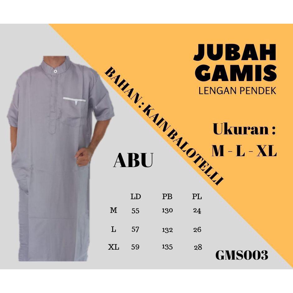 BAJU KOKO PRIA MODEL JUBAH GAMIS LENGAN PENDEK / BAJU KOKO / BAJU KOKO PRIA / GAMIS PRIA / JUBAH GAM
