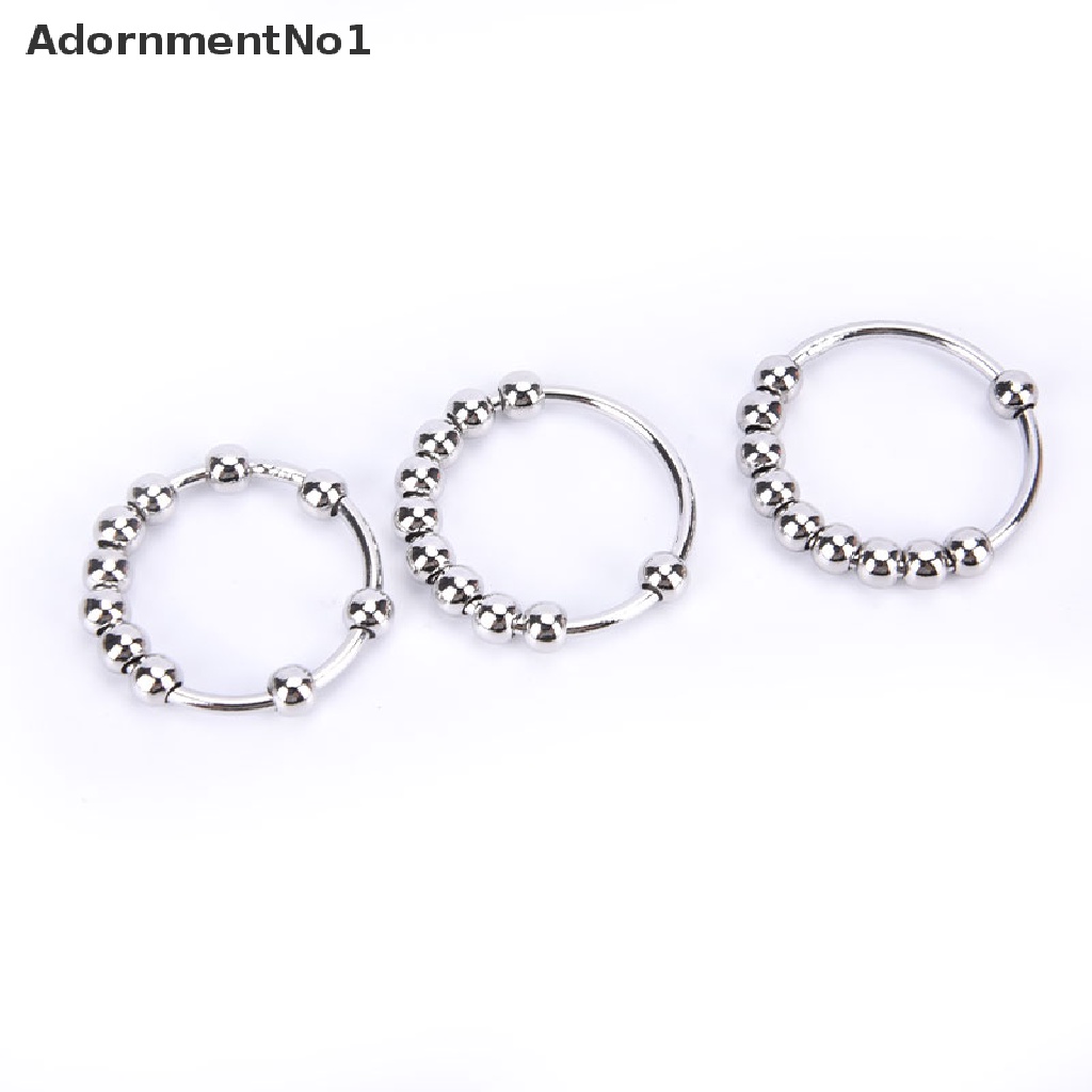 (AdornmentNo1) Cincin Sterling Silver Bisa Diputar Anti Stress Untuk Wanita Relied