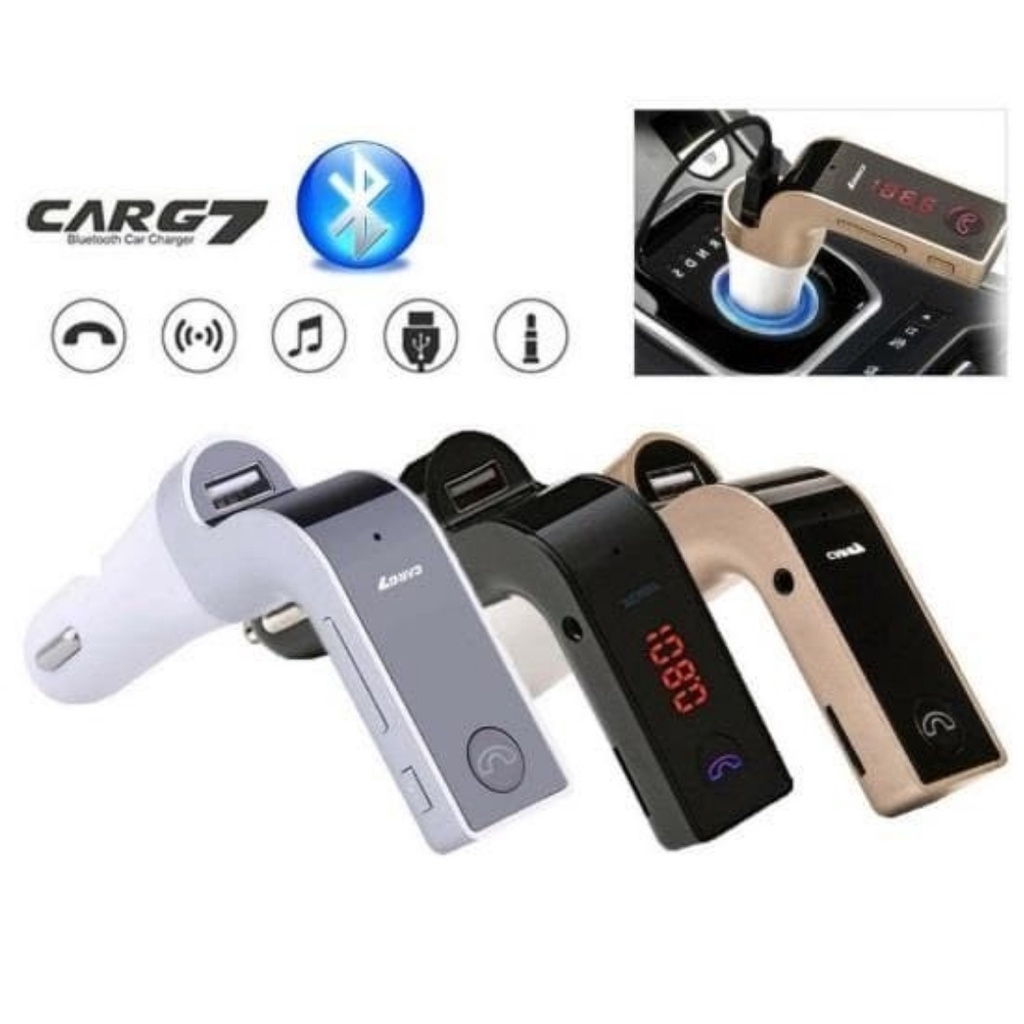 CARG7 FM MODULATOR BLUETOOTH CAR FM TRANSMITTER MP3 CAR CHARGER ALL IN ONE