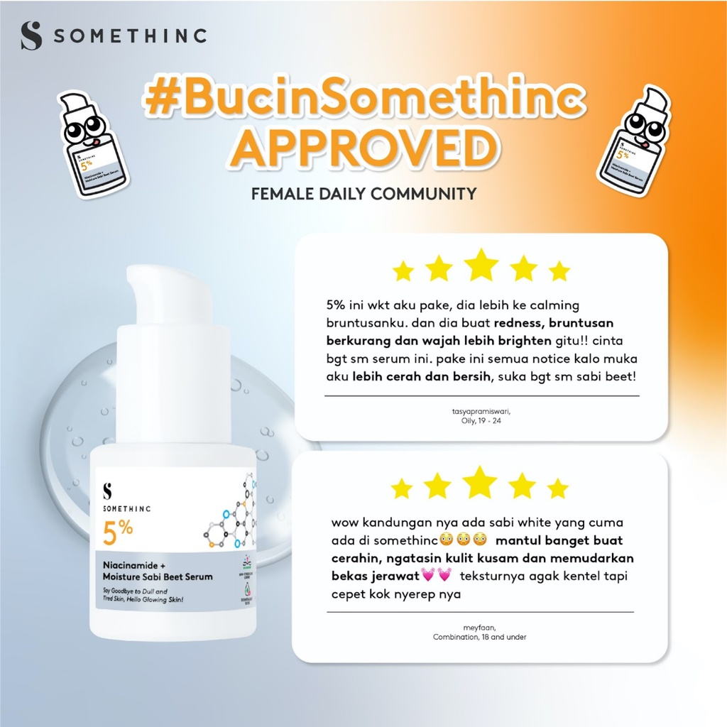 SOMETHINC  10% Niacinamide + Moisture Sabi Beet Max Brightening - Serum Kulit Cerah Maksimal (Normal)