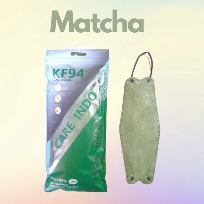MASKER KF94 CAREINDO MATCHA