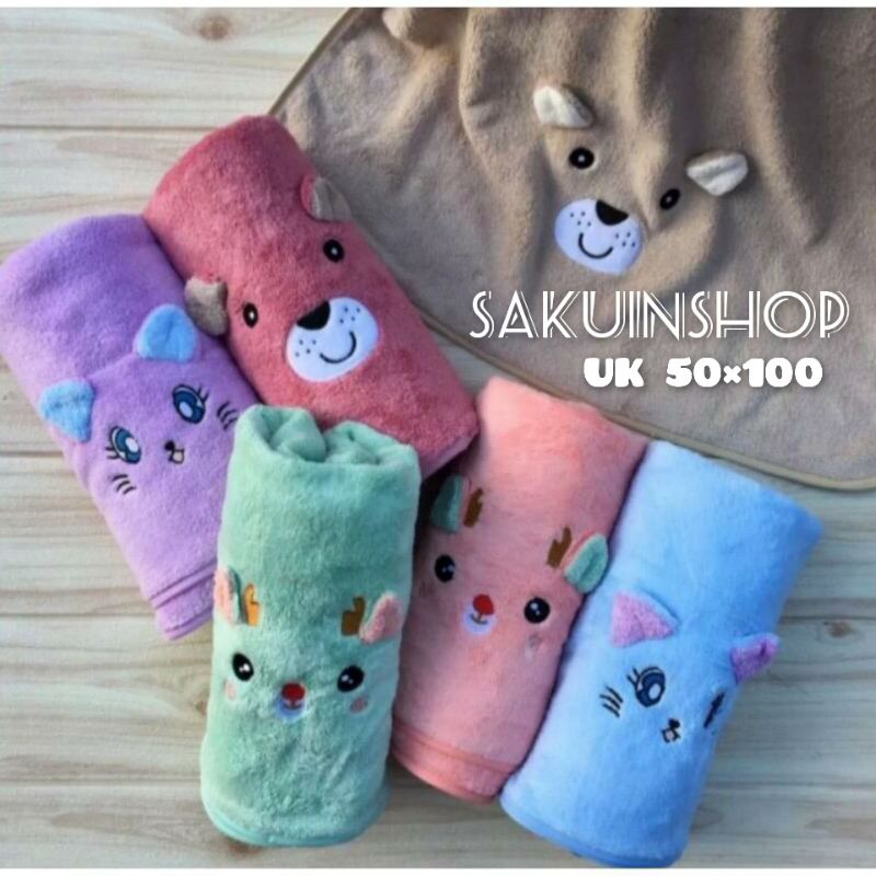 SAKUIN(1PCS)Handuk/handuk microfiber 50×100/handuk bayi lembut/handuk bayi kecil/handuk baby/handuk 
