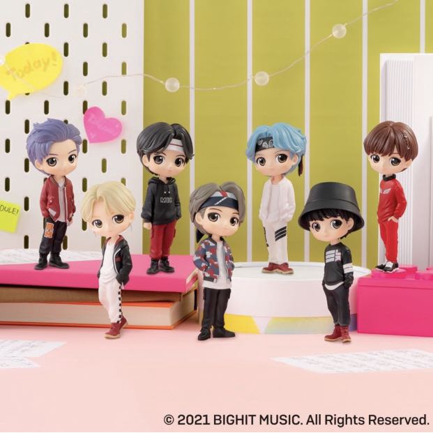 Figure BTS Qposket BTS Tinytan Tiny Tan BT21 Army Loose Pack Satuan