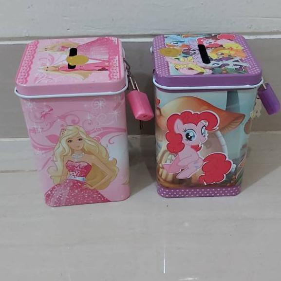 『11.11』 PQ=124 Celengan gembok kaleng kotak kecil ✣