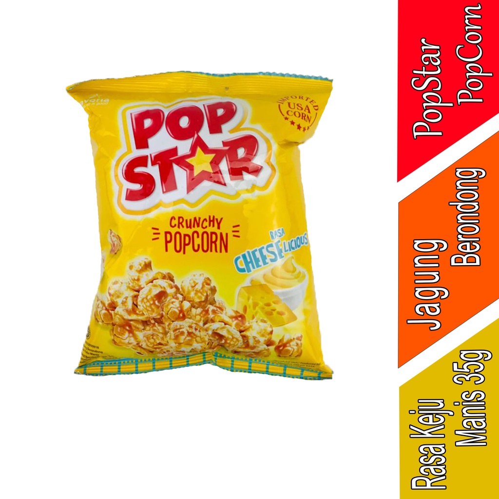 

PopCorn PopStar - Jagung Berondong - Crunch PopCorn - 35g