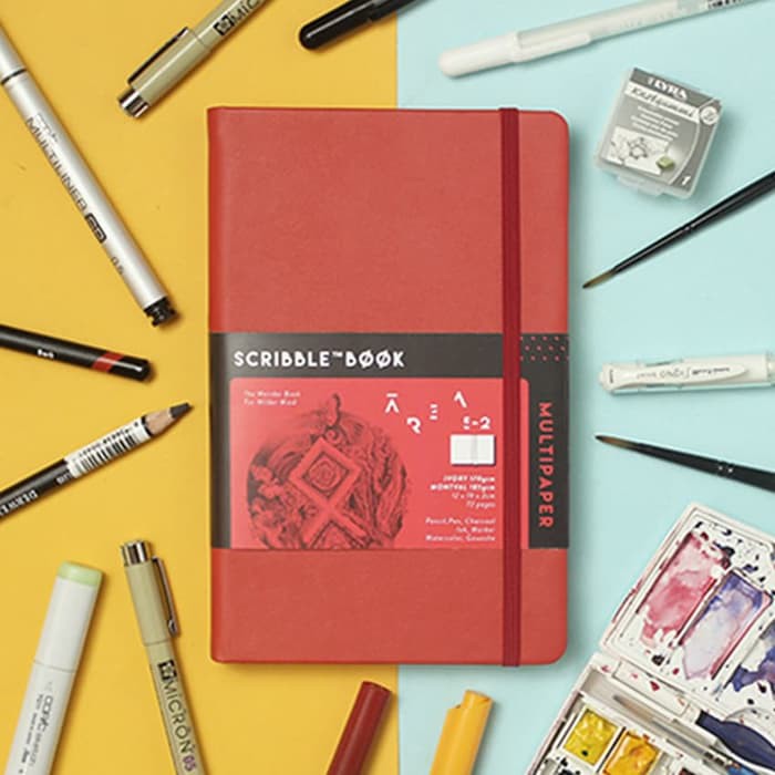 

Stok Ready Sketchbook Multipaper Scribblebook By Area 52 Jade Green terakhir