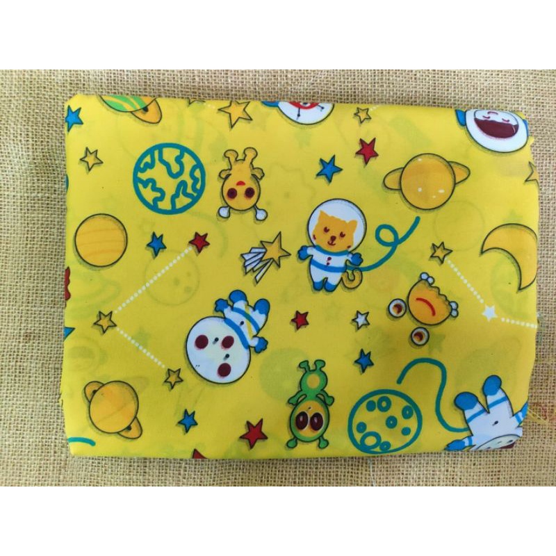 KAIN KATUN LOKAL ASTRO YELLOW 60x50cm  Perca murah