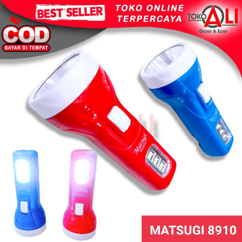 Senter LED Super Terang MATSUGI MG-8910 / Lampu Senter Super Terang / Senter led Mini