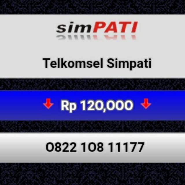 NOMOR CANTIK SIMPATI 0822 108 11177