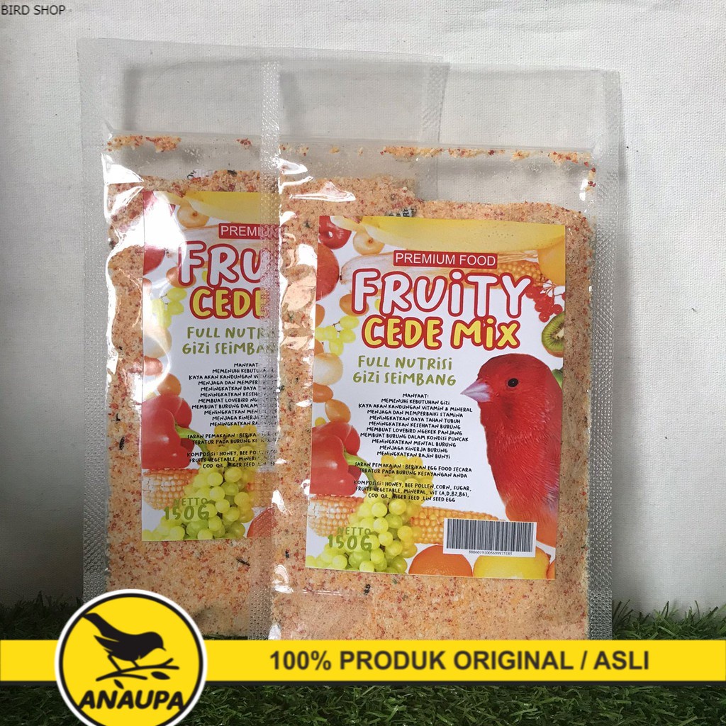 PAKAN BURUNG FRUITY CEDE UNTUK KENARI DENGAN RASA BUAH BUAHAN LENGKAP