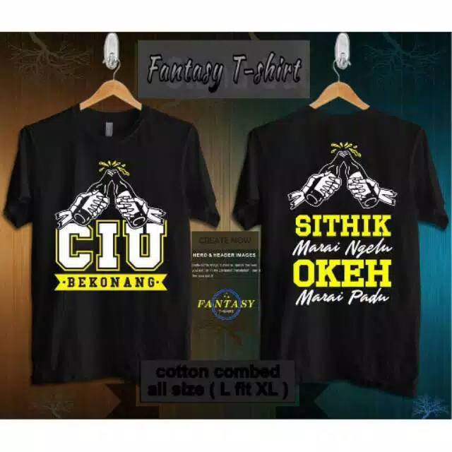 A5 KAOS CIU BEKONANG/ KAOS DISTRO/ KAOS PRIA/ POROROSHOPPE