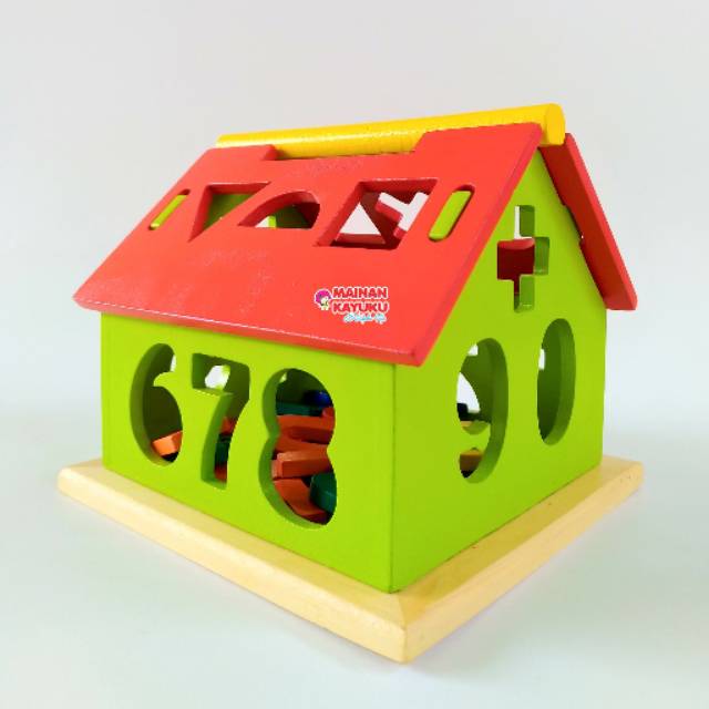Mainan Kayu - Rumah Angka