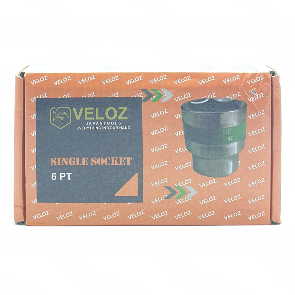 Veloz Premium 30mm Kunci Mata Sok Sock Socket 30mm 6PT 1/2&quot; Chrome Vanadium Steel