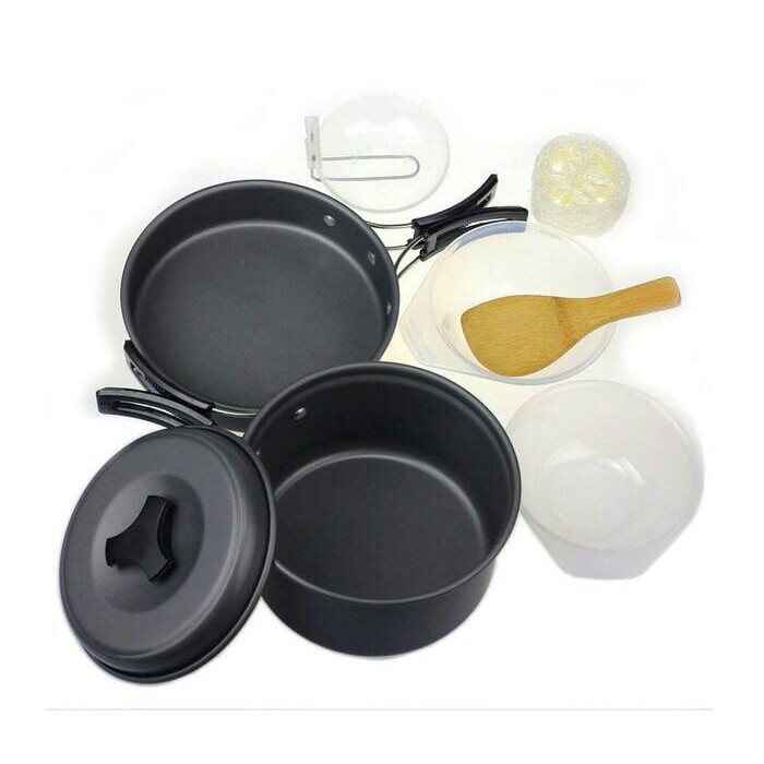 Cooking set Ds 200 / Nesting / panci kemping / alat masak kemping