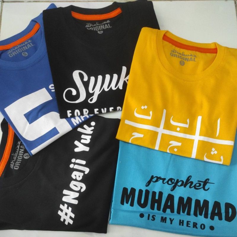 kaos anak lengan pendek tema muslim original dhabuzz junior