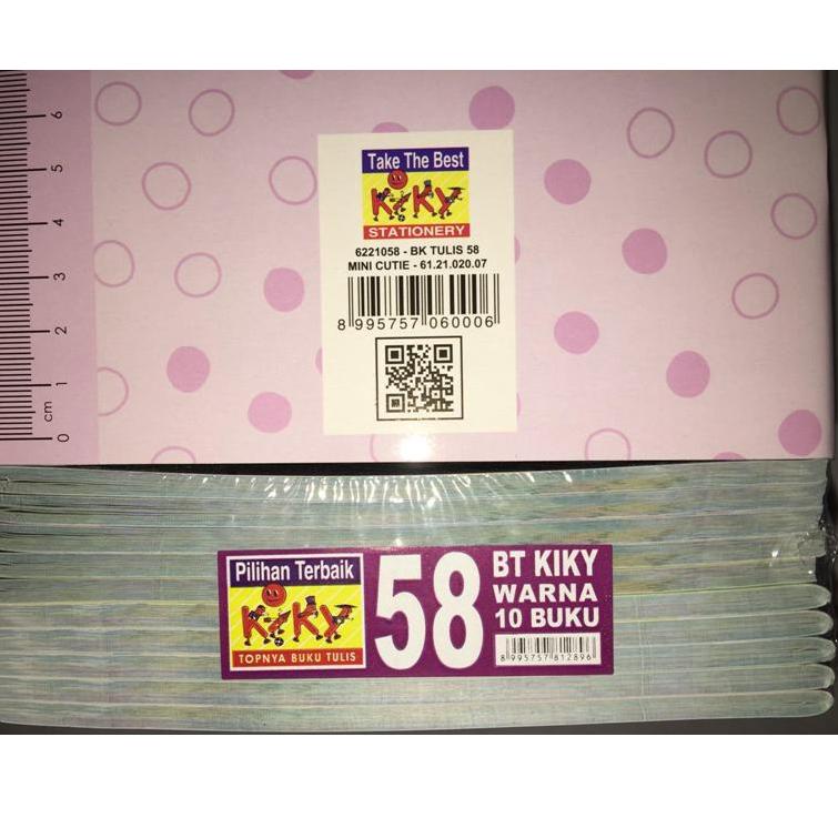 

Ready stock Kiky Buku Tulis Kiky 58 Warna (1 Pak Isi 10 Pcs) 88