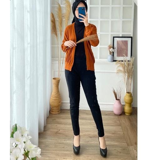 Mau?--LUCIA CARDIGAN RAJUT ABG POLOS HALUS ADEM FASTION OOTD MURAH GROSIR PGMTA