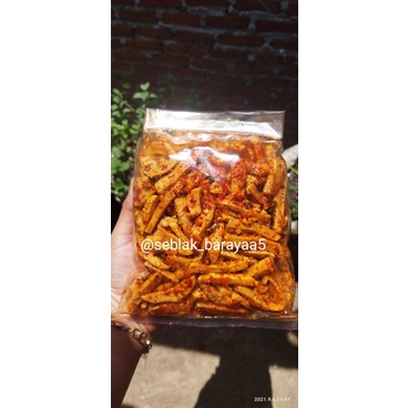 BASRENG baso goreng gurih stik pedas daun jeruk 250gr-1