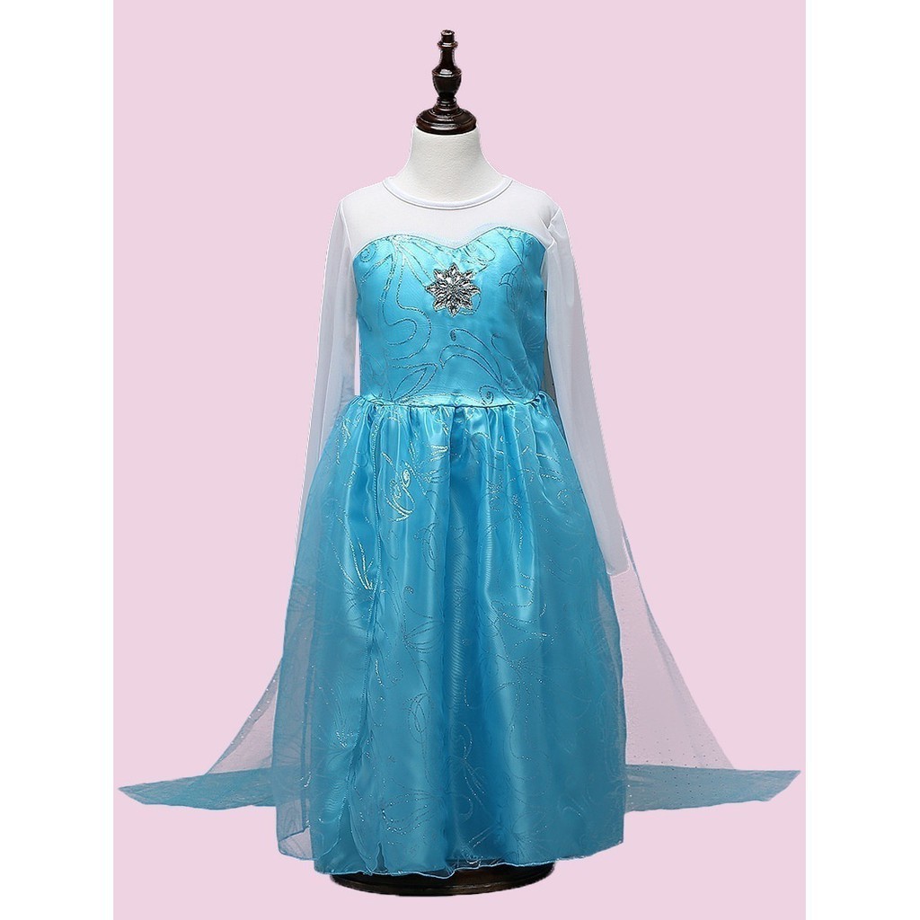 Dress Karakter Anak Perempuan Kostum Frozen Sayap Panjang Import/ Dress Anak Perempuan/Kostum Anak