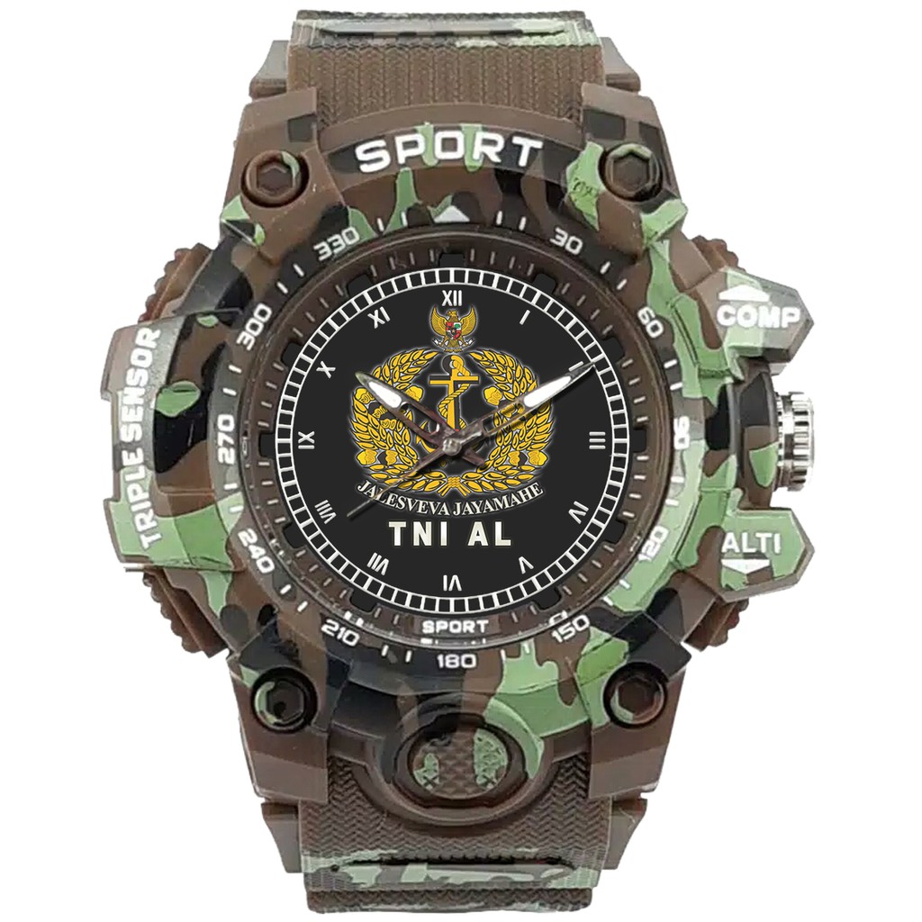 (SPECIAL EDITION) JAM TANGAN LOGO TNI-AL WATER RESISTANT NO.13