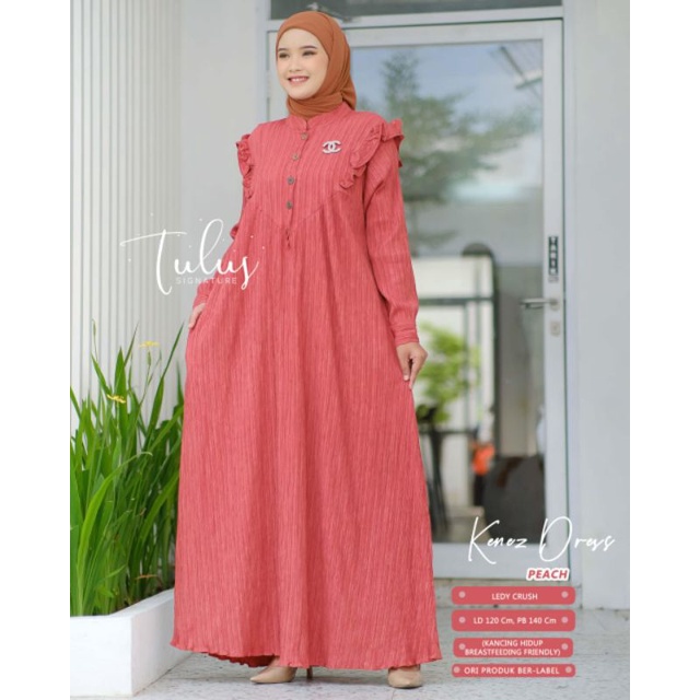 KENEZ DRESS BY TULUS SIGNATURE // DRESS MUSLIMAH // Dress polos wanita