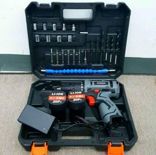 Mesin Bor Cordless 10mm Fullset 25 Torsi Japan Tehnology Promo