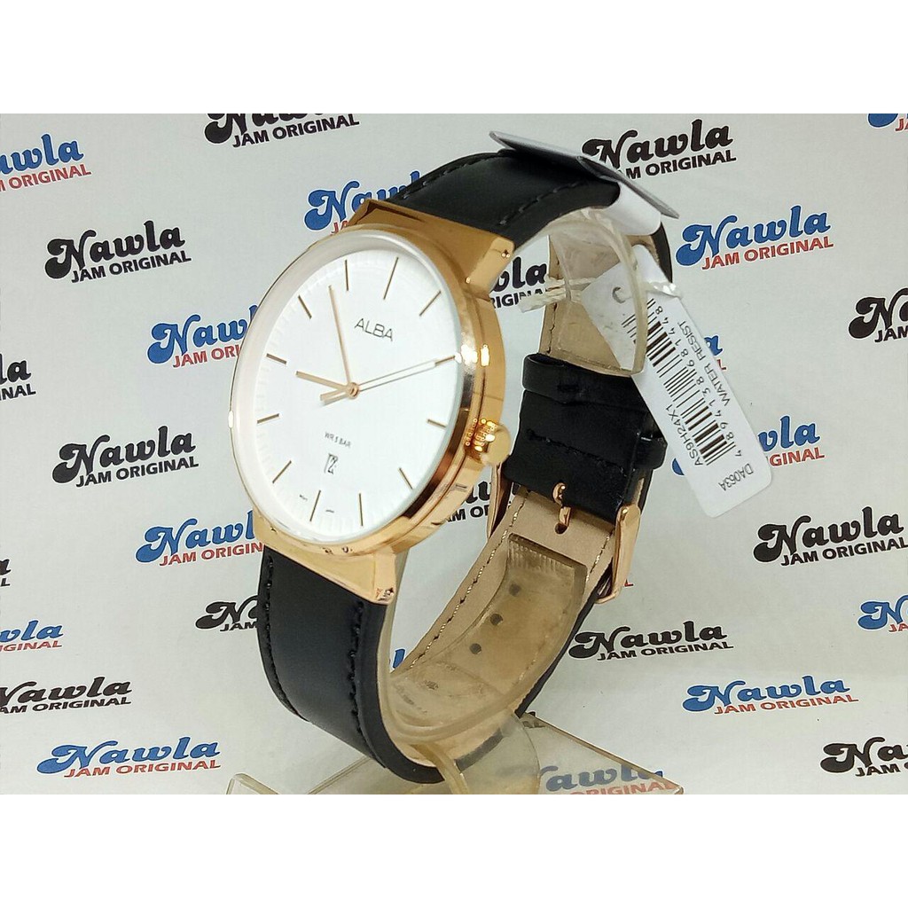 Alba Quartz AS9H24X1 Analog White Dial - Jam Tangan Pria AS9H24