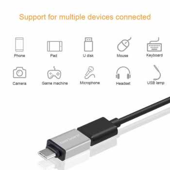 USB Type C to USB 3.1 OTG / Adapter Converter USB Type C to USB 3.1 OTG 10Gbps Faster Transfer Data Plug n Play Konektor Mini Sambungan HP Smartphone Laptop / OTG Konektor Sambungan Otg Micro Usb Dan Tipe C / Transfer Data Hp Ke Flashdisk Otg Type C