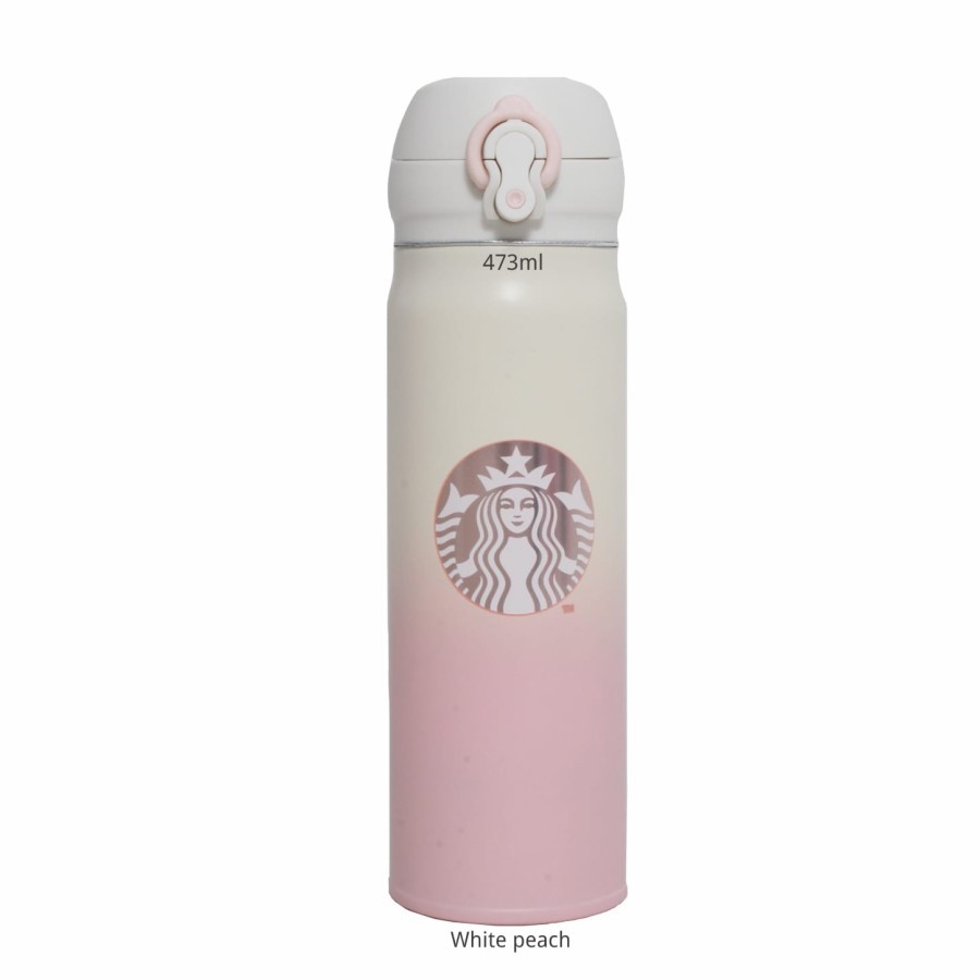 botol minum tumbler thermos starbucks one push 473ml